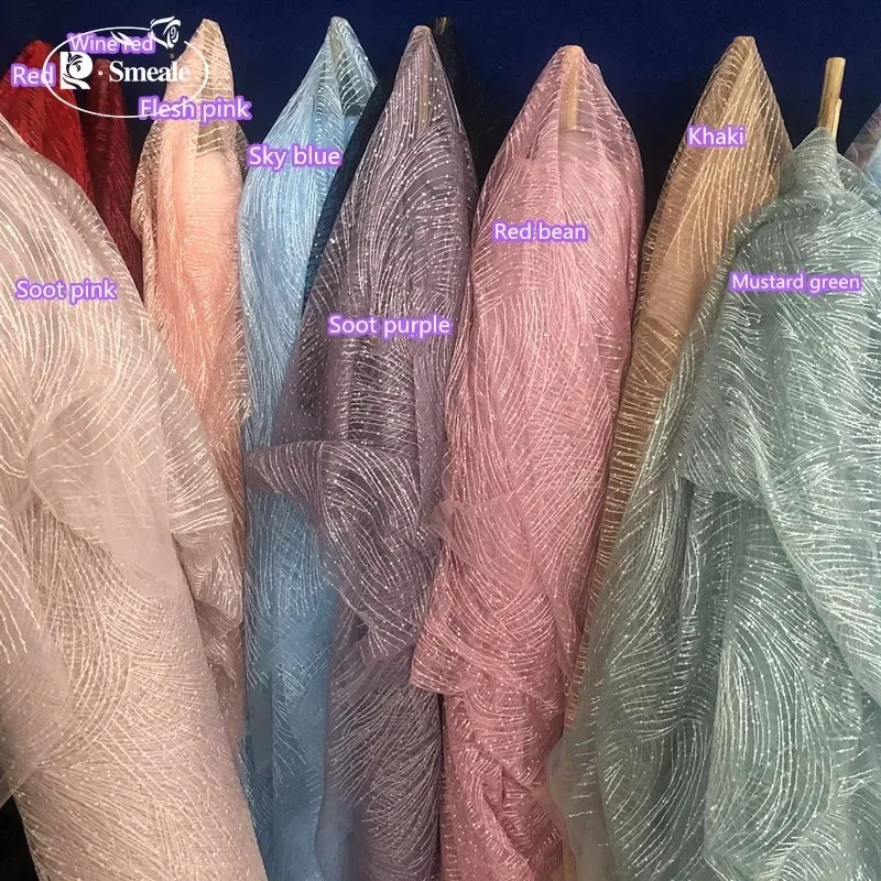 ثلاثة ألوان اختيارية موضة جديدة حبة الترتر الدانتيل والتطريز النسيج اليدوية الملابس الزفاف ملابس الأطفال والاكسسوارات