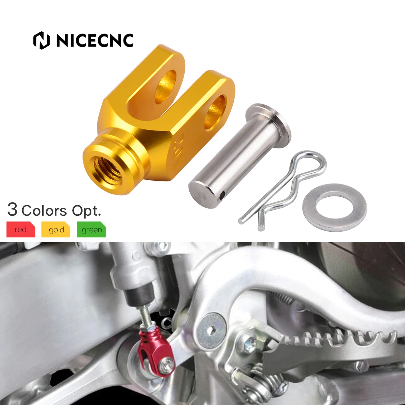 For Suzuki DRZ400SM 2004-2017 DRZ400S 2000-2009 RM125 RM250 RM 80 85 Rear Brake Clevis For Kawasaki KX125 KX250 KLX 125 250