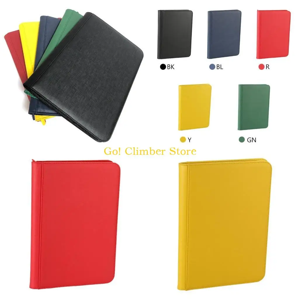 

Q84C Cards Collectors Альбом папки водонепроницаемые двойные боковые карманы