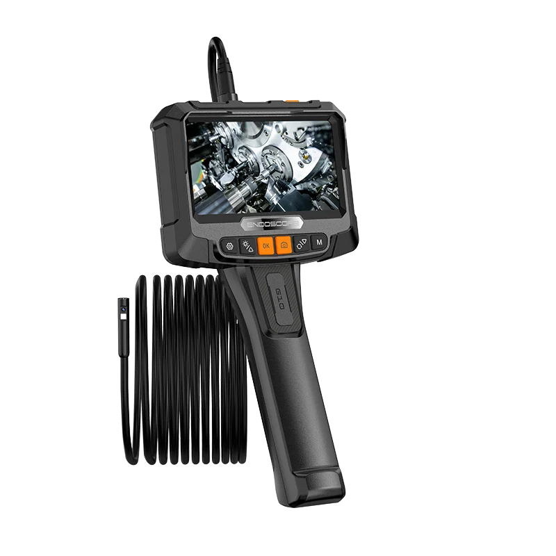 الشركة المصنعة الجديدة فحص Borescope الصناعي 2MP 5 بوصة IPS شاشة 5.5 مللي متر عدسة مزدوجة 1 متر إصلاح صلب
