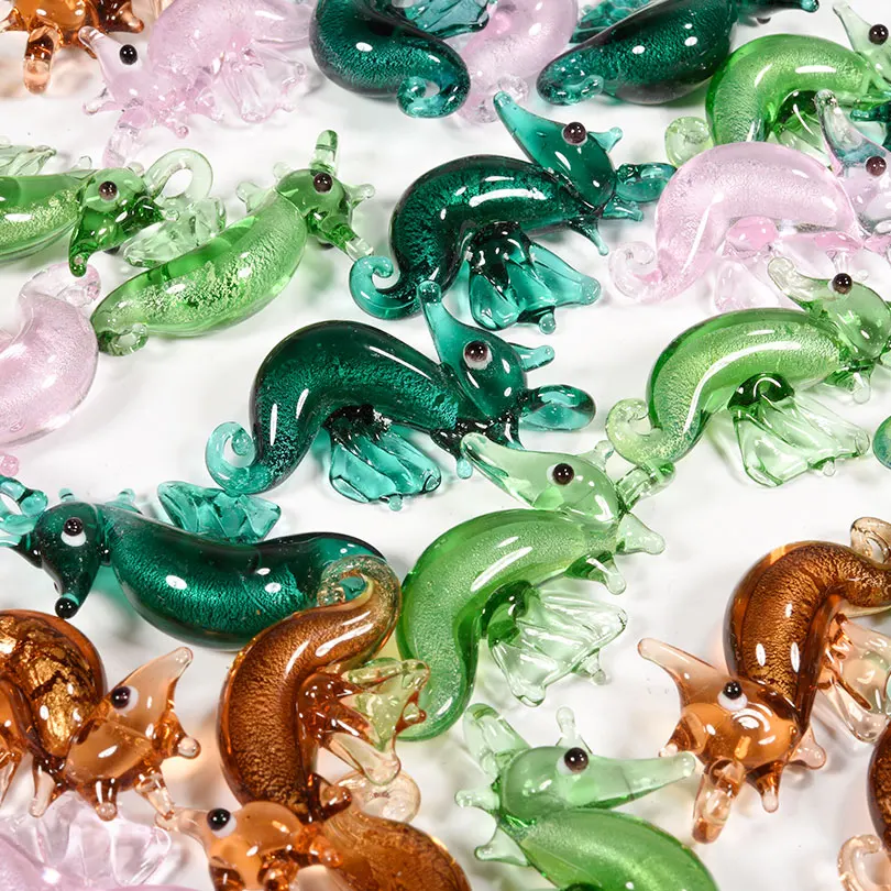 4pcs/Lot New Popular Marine Animal Seahorse Octopus Charm Pendant 3d Jewelry Making Supplies Handmade Diy Necklace Accessories