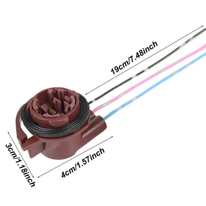 Fren ışık soketi Led ampul adaptörleri için baz konektörü dönüş ışığı otomatik elektrik ön-kablolu koşum soketleri araba aksesuarları
