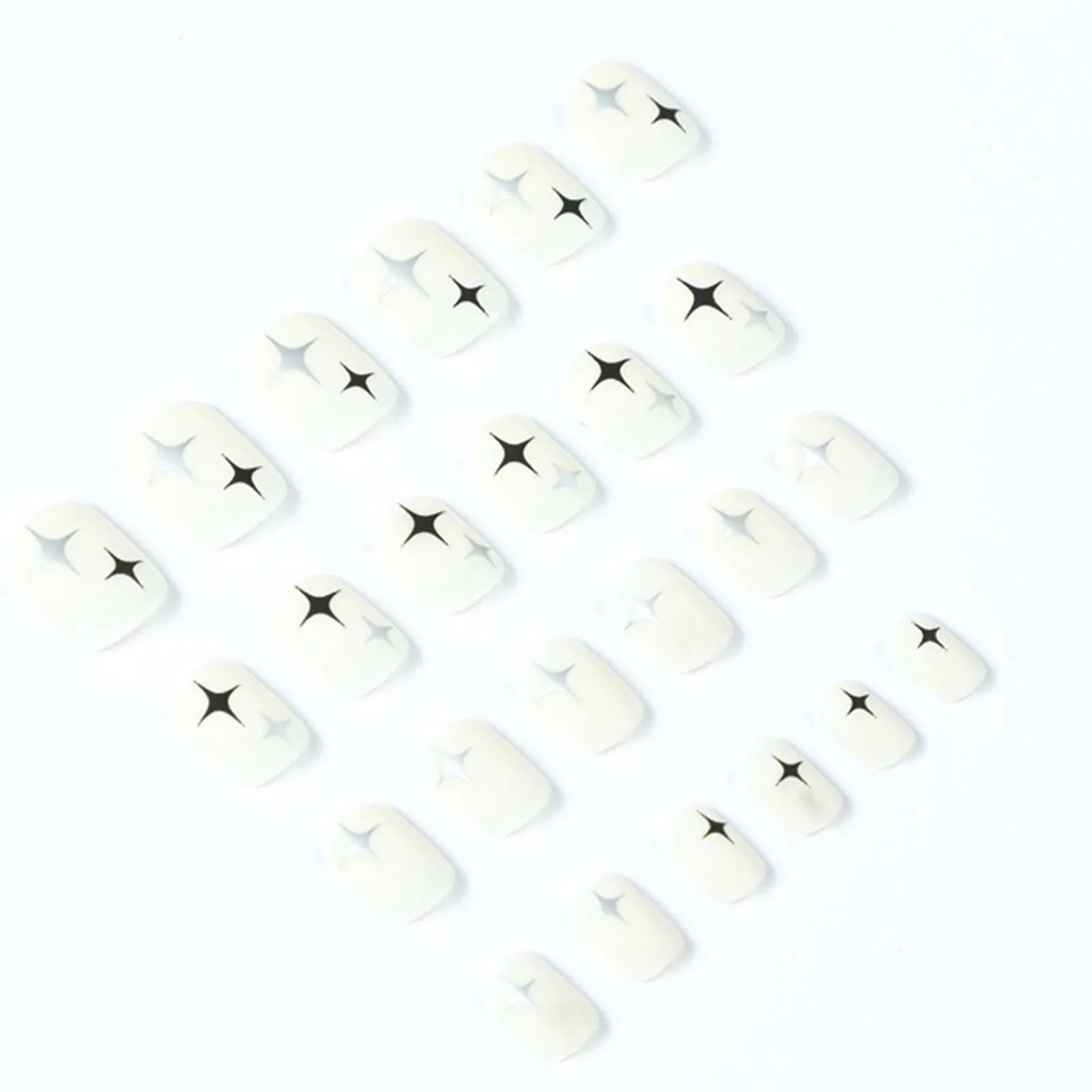 Short Square Coffin Fake Nail Environment-friendly Acrylic Material for Girlfriend Wife Friends and Mother