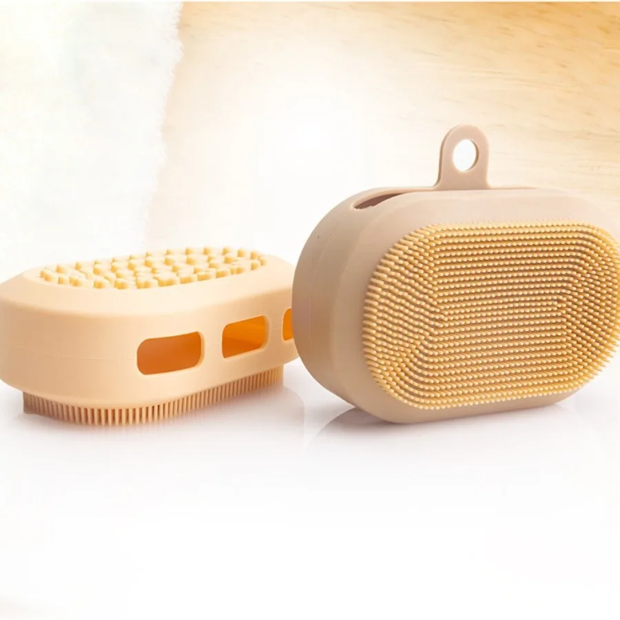 1pcs Hand-inserted Rectangular Silicone Face Brush, Deep Cleaning Pores and Exfoliating, Soft Bristles, Facial Cleaning Tools.