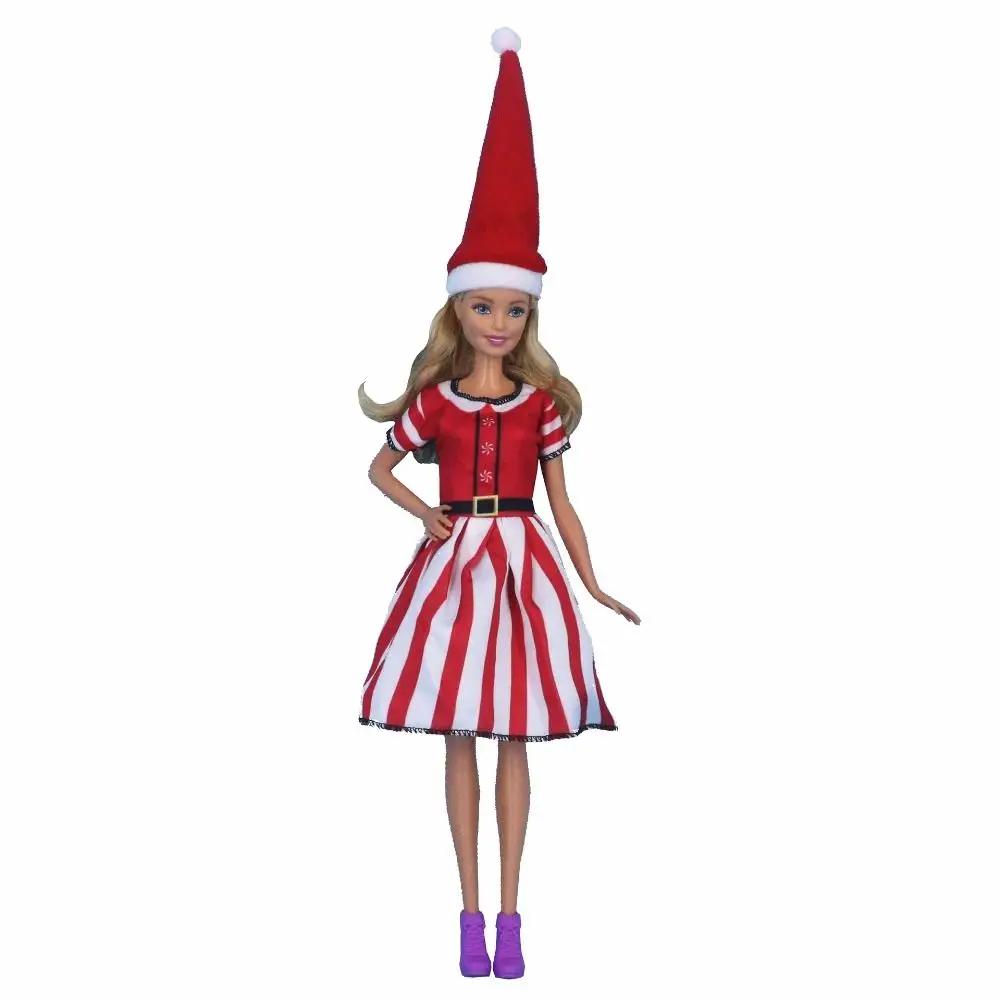 

11.8inch 11.8inch Doll Clothes 30cm Beautiful Doll Christmas Dress Cute Kawaii Christmas Doll Clothes Costume Party