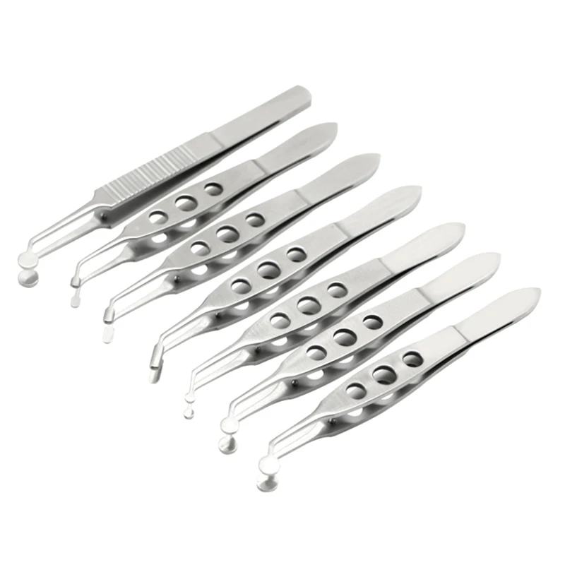 Meibomian pinça de massagem, pinça para cirurgia ocular, aba de glândula, pinça para pálpebras, aço inoxidável, liga de titânio, ferramenta para cirurgia de pálpebras