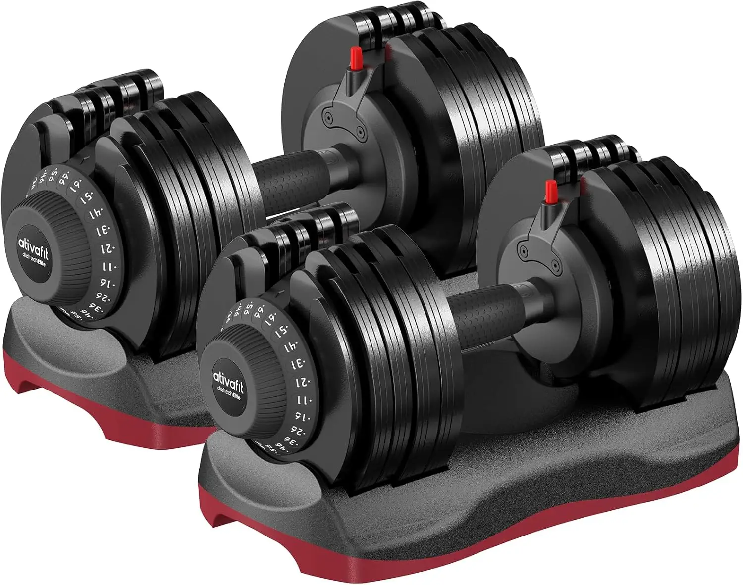 27.5 LBS/Adjustable Dumbbell Set with Anti-slip Handle 12 In 1 Quick Dial Adjustment Weights With Safety Locking Button Space Sa