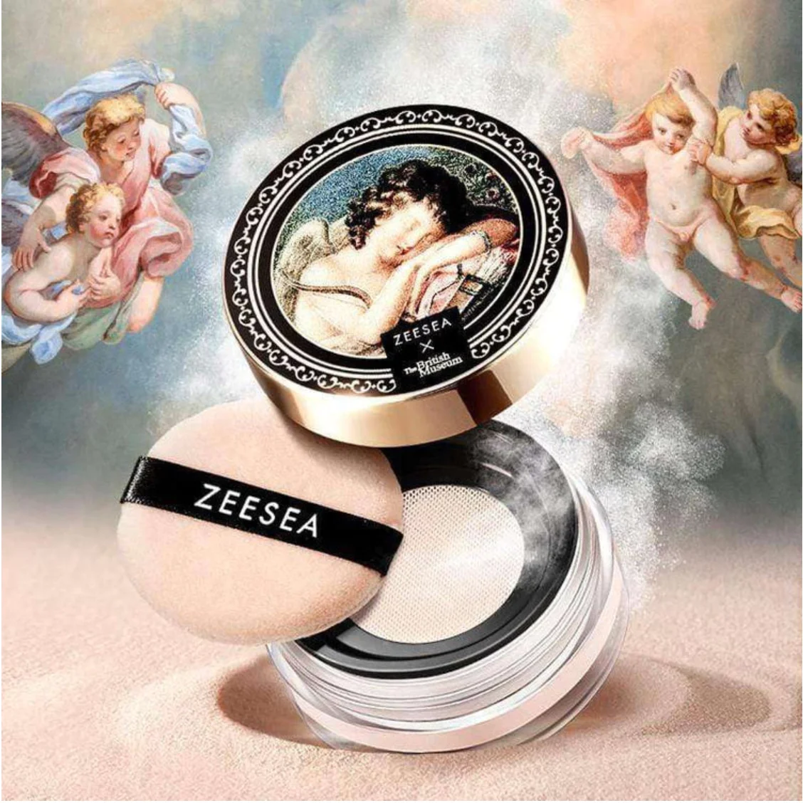 ZEESEA Angel Cupid Oil-Control Loose Powder Soft Loose Powder Women Cosmetics Oil-Control Waterproof Makeup