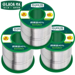 LAOA0.5 0.8 1.0 1.5 2.0mm solder wire 45% tin content rosin core flux tin wire 350g