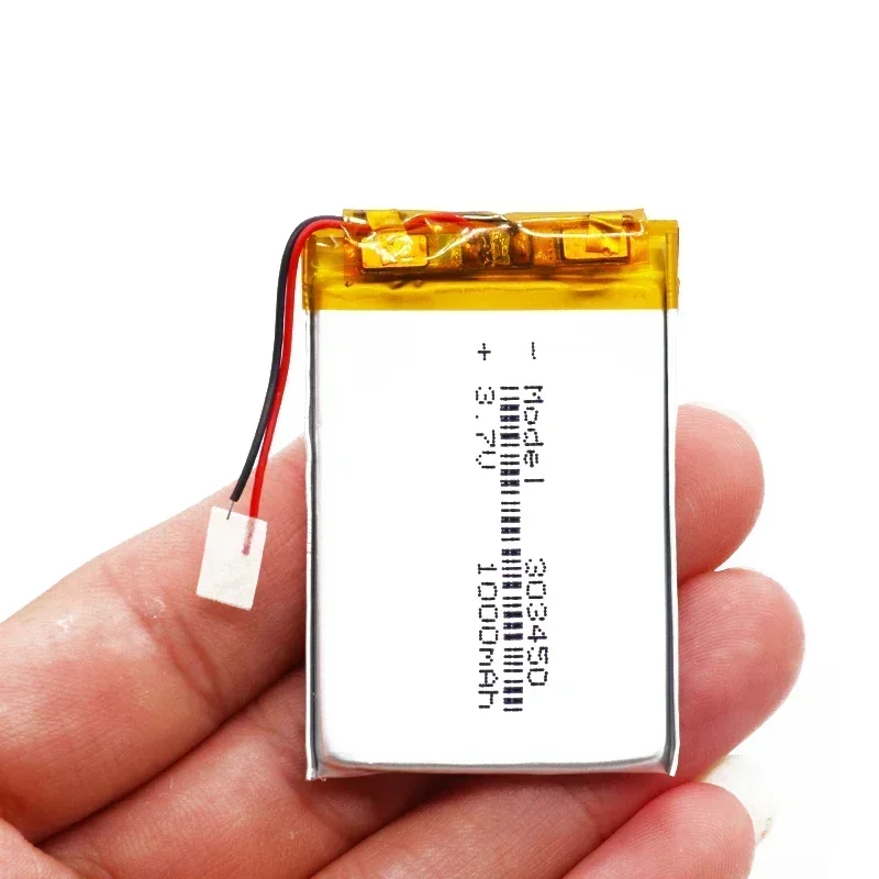 3.7V 1000mAh 303450 Lithium Battery 3.7 Volt Li-polymer Lipo Bateria For Remote Control Headphone Mini Camera LED Light