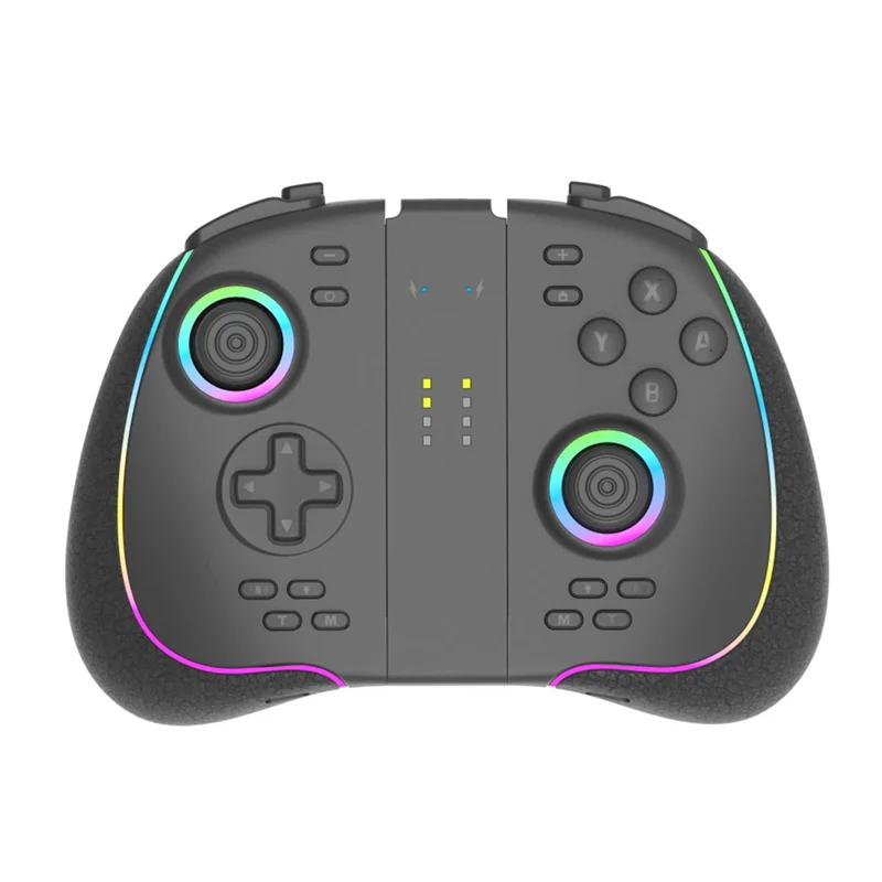 

APPLIA-Programmable RGB Light Wireless Joy-Pad Game Controller For Switch/OLED/Lite 6-Axis Gyro Turbo Vibration Included