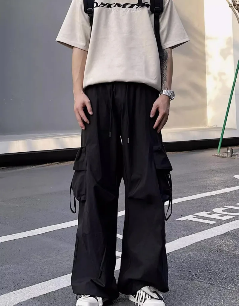 

Classic and Fashionable American Retro Work Pants for Spring and Summer New Loose Casual Personalized Trend Straight Leg Pants