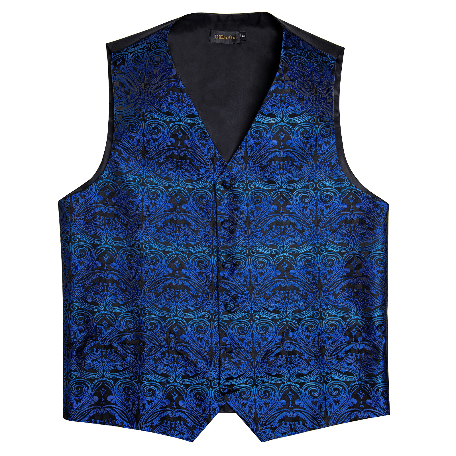 Luxus kleid weiß Paisley Hochzeits weste für Mann Anzug Mode Männer Business Smoking Weste Westen Anzug Krawatte Set Chaleco Hombre – Detail 20