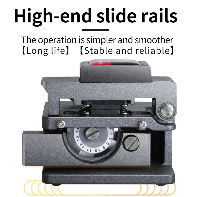 SKL-M9 Fiber Optic cleaver Cable Cutting Knife FTTT Optical Knife Tools High Precision Cleavers 16 Surface Blade
