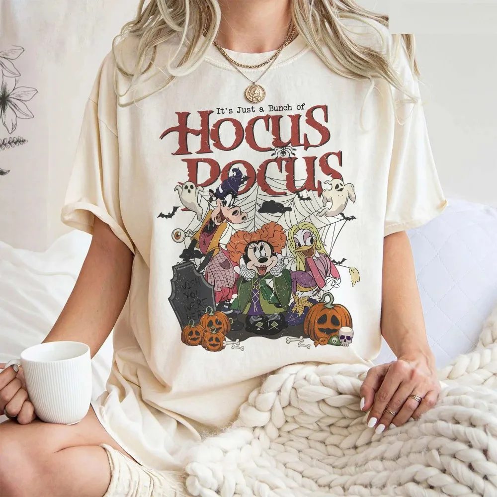 

The Latest Hot-selling Disney T-shirt Short-sleeved Retro Halloween Mickey Loose Breathable T-shirt Women's Clothing