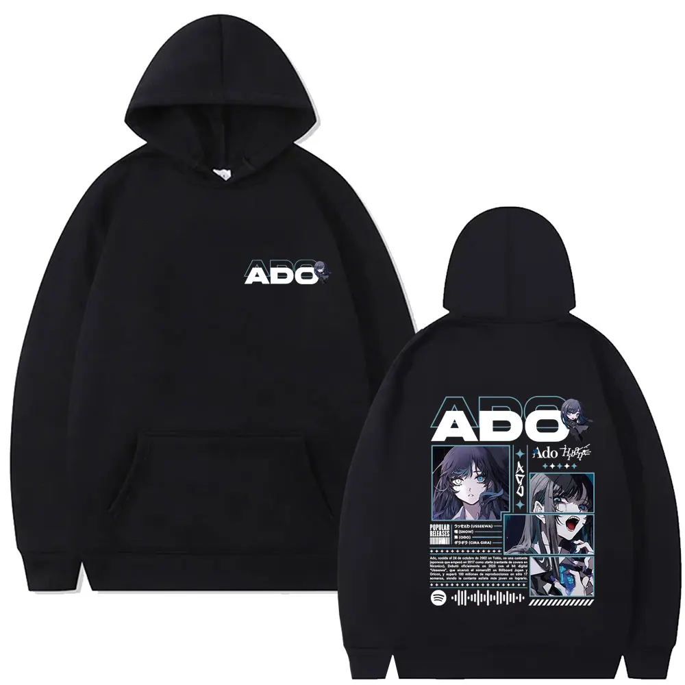

Ado World Tour 2025 Hibana Hoodie Male Fashion Casual Fleece Cotton Hoodies Men Women Fashion Japanese Style Hooded Tracksuit