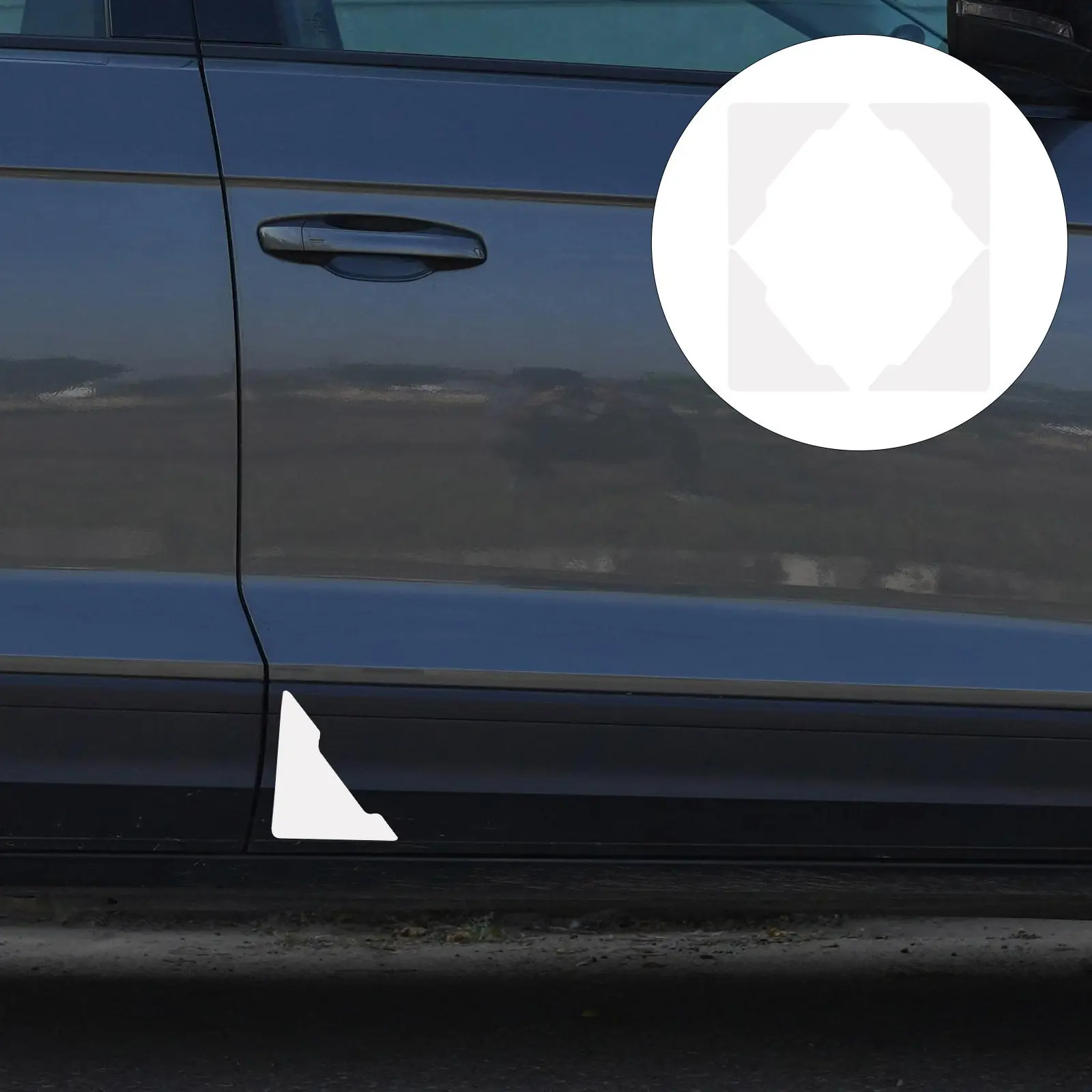 

4Pcs Car Door Edge Protector Sturdy PU Bumper Guard Easy Installation No Tools Required Stylish Protection Against Wall Pillar