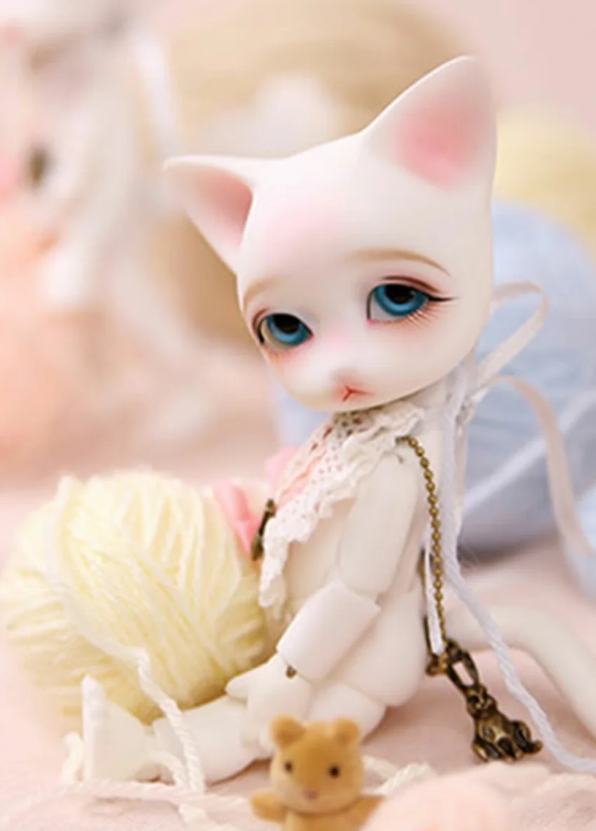 BJD SD Doll 1/8  cat Doll Birthday Gift Toy Gift Model Cute Doll Decoration Puppet Cloth Sister Popovy Sisters