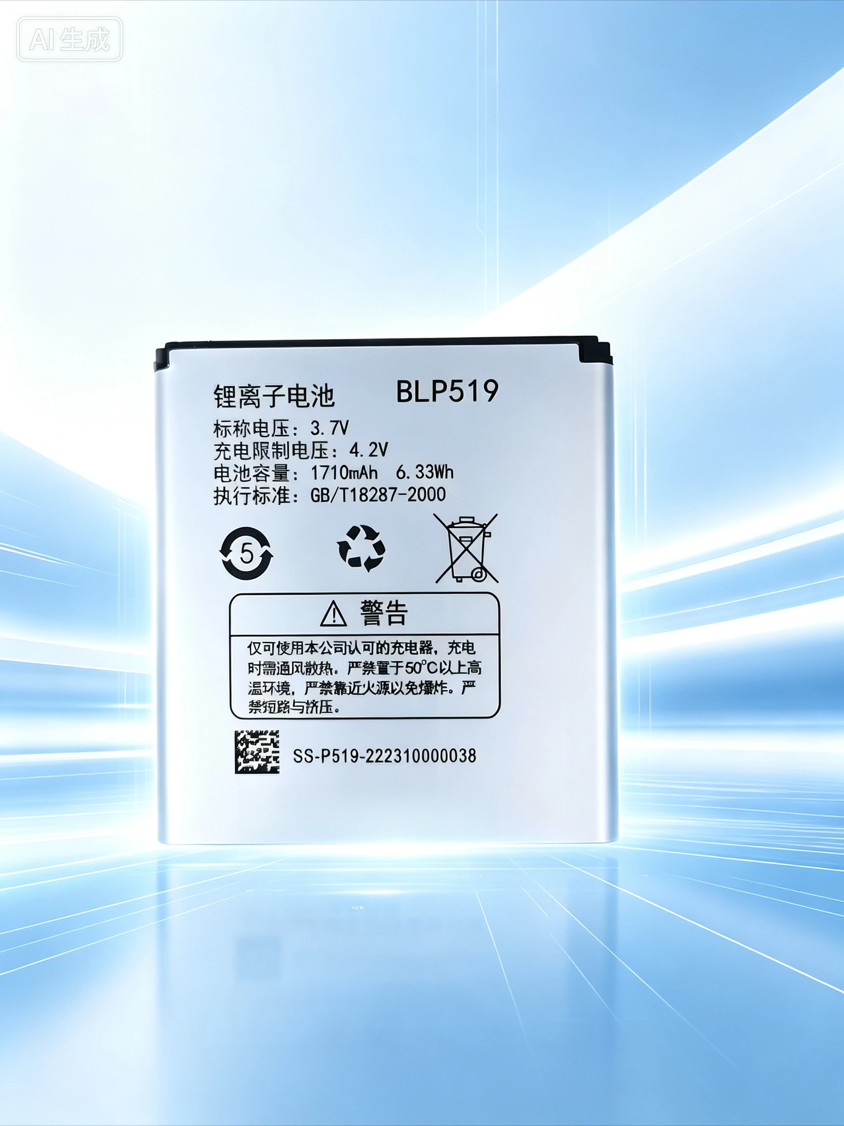 Premium BLP519 Battery for OPPO R813 R813T R817/T R823/T U701/T  5pcs