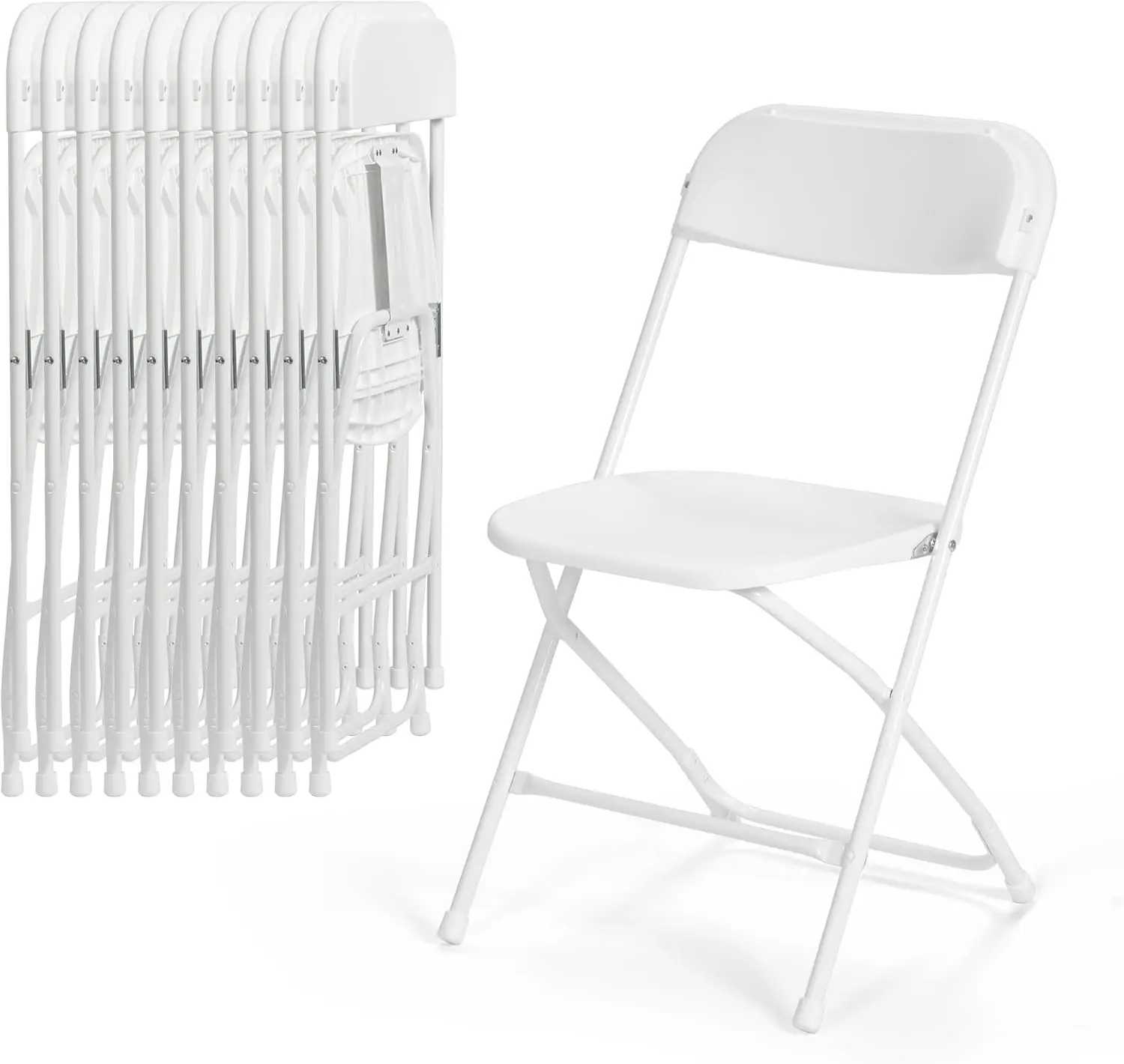 30 PCS Plastic Folding Chair, Portable Commercial Chair, 350 LB Capacity Premium Plastic Folding Chairs, Folding Chair