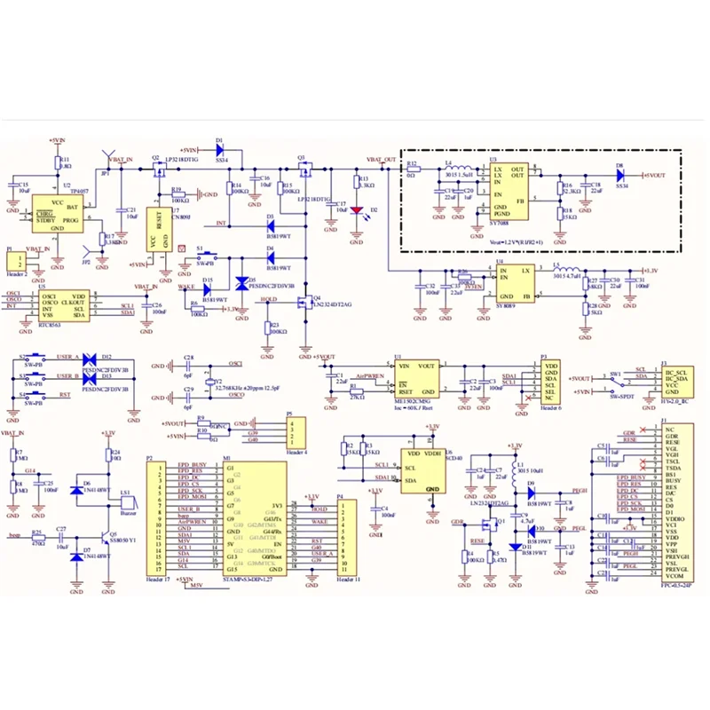 ABZW – Kit de capteurs de surveillance de la qualité de l'air, écran d'encre de 1.54 pouces avec SEN55 et SCD40 pour dispositif Iot Programmable de détection d'air