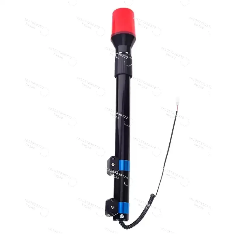Patrol electric motorcycle rear pole light warning light 12V24V long pole light LED red and blue flashing light.