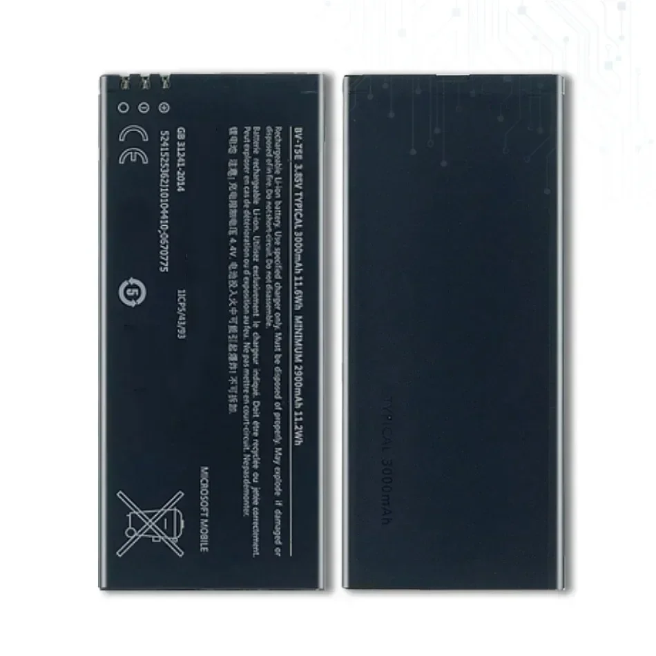 BV-T5E Replacement Mobile Phone Batteries for Microsoft Lumia 950 Battery RM-1106 RM-1104 RM-110 Portable Battery Warranty