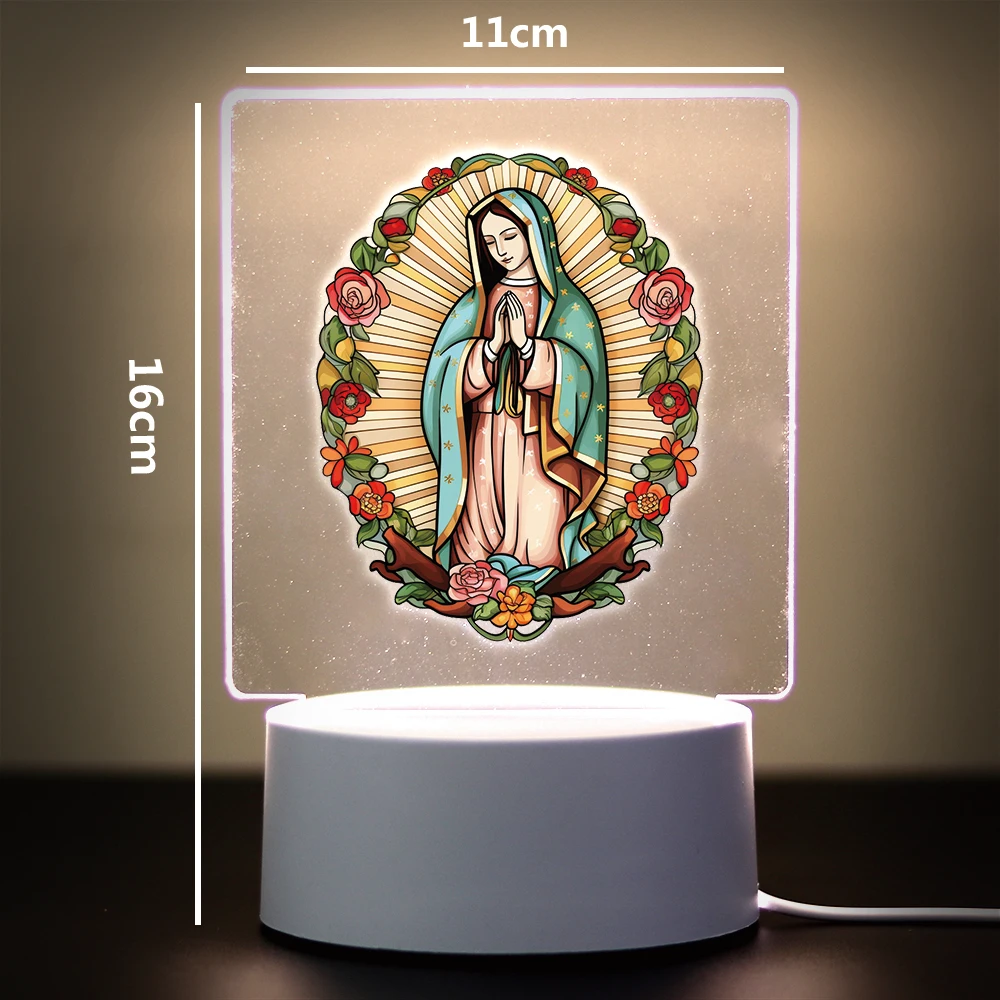 Mrs. Guadalupe 3D Lamp Indoor Lighting Gifts Usb Powered & Battery Operated Optical Illusion Table Lamp With Remote Control