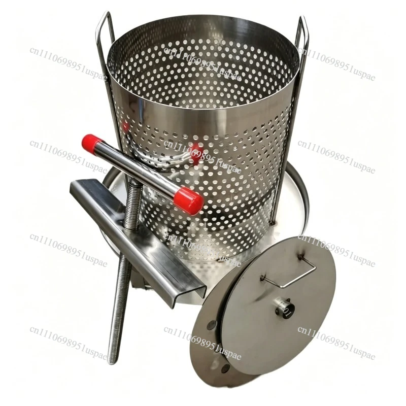 Stainless Steel Honey Press 304, Household Honey Extraction and Wax Press Machine, Local Honey Juice Maker for Healthy Products