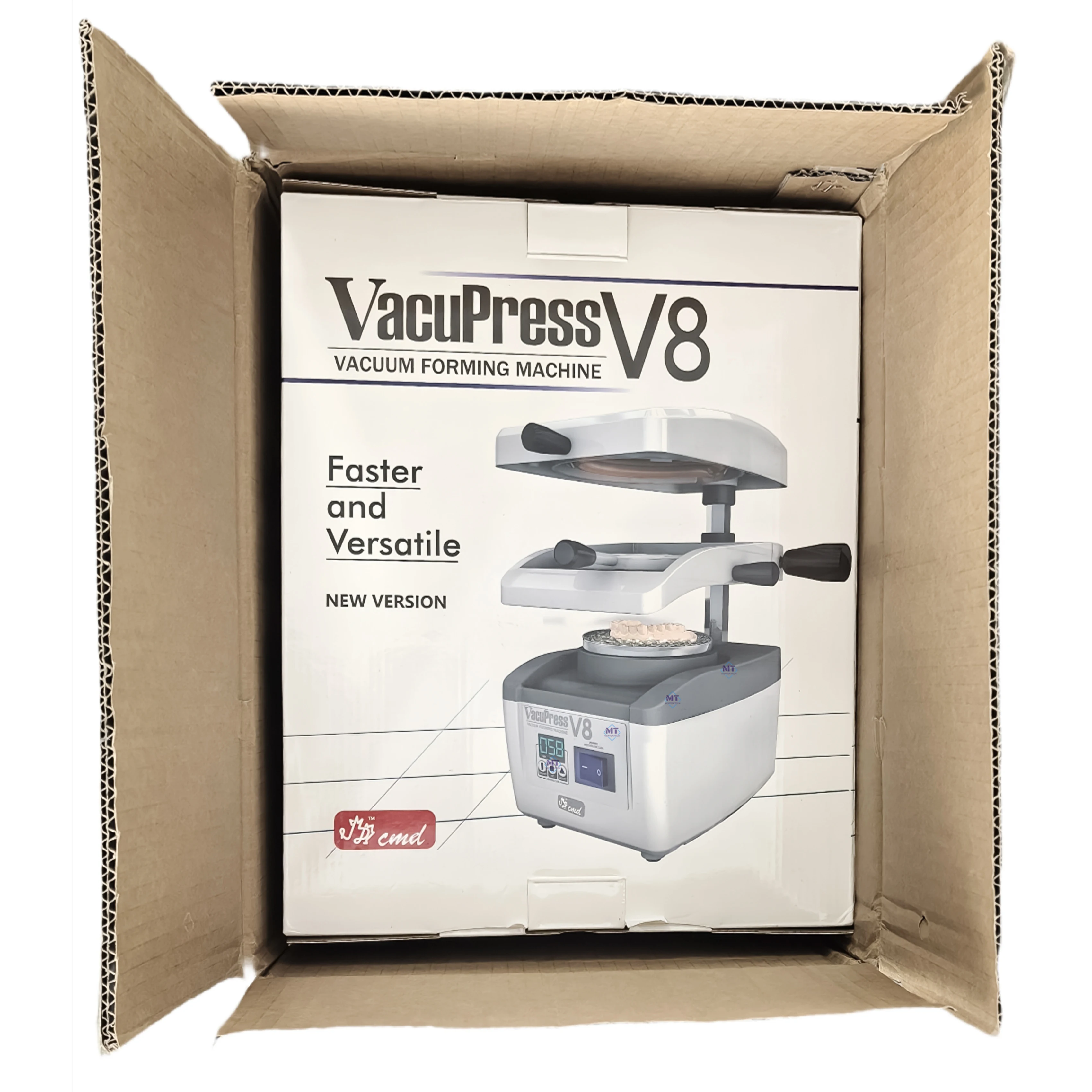 High Quality V8 Dental Lab Equipment Metal Aluminum Alloy Dental Product Vacuum Former Splint Thermoforming Press Machine