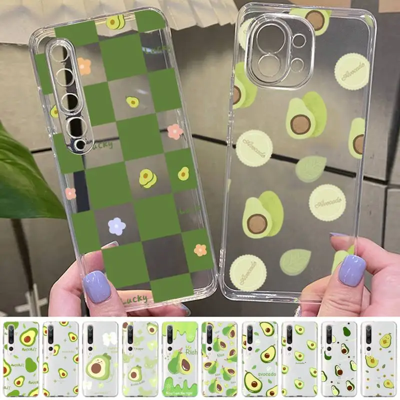 Cute cartoon fruit avocado Phone Case for Samsung A51 A52 A71 A12 for Redmi 7 9 9A for Huawei Honor8X 10i Clear Case