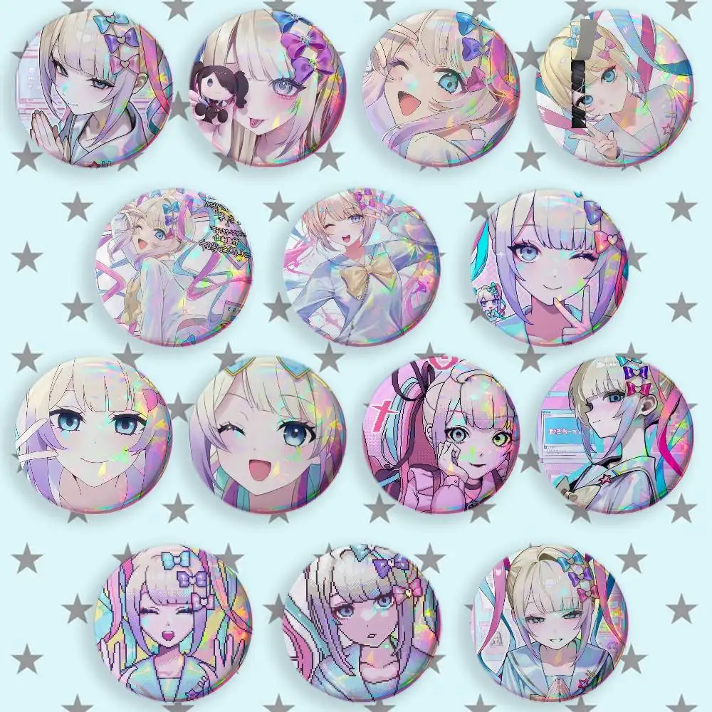 KAngel Needy Streamer Overload needy Girl Brooches Cartoon Badge Pins Backpack Hat Accessories Friend Gift