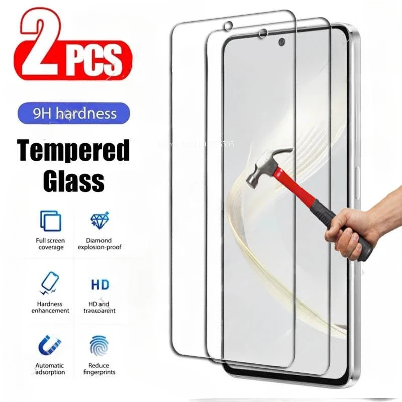 2PCS For Huawei Enjoy 60 60X 70 P60 Pro nova 10 Lite Youth 11 SE 11i Y71 Y91 50z 50 10Z Screen Protection Tempered Glass Film