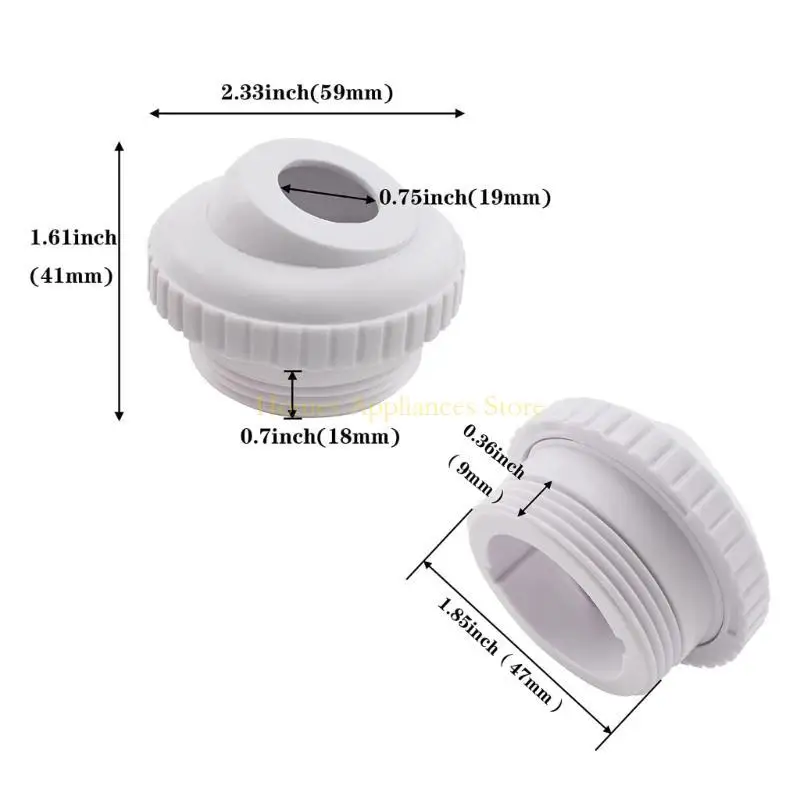 Ugelli a getto della piscina D0AB 3/4 "SP1419D Raccordi ingresso a flusso apertura Acqua restituzione della piscina