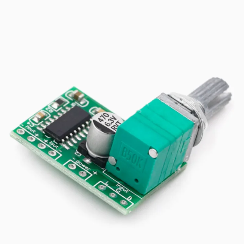 1PCS The new PAM8403 Mini 5V digital small power amplifier board with switching potentiometer can be USB-powered sound