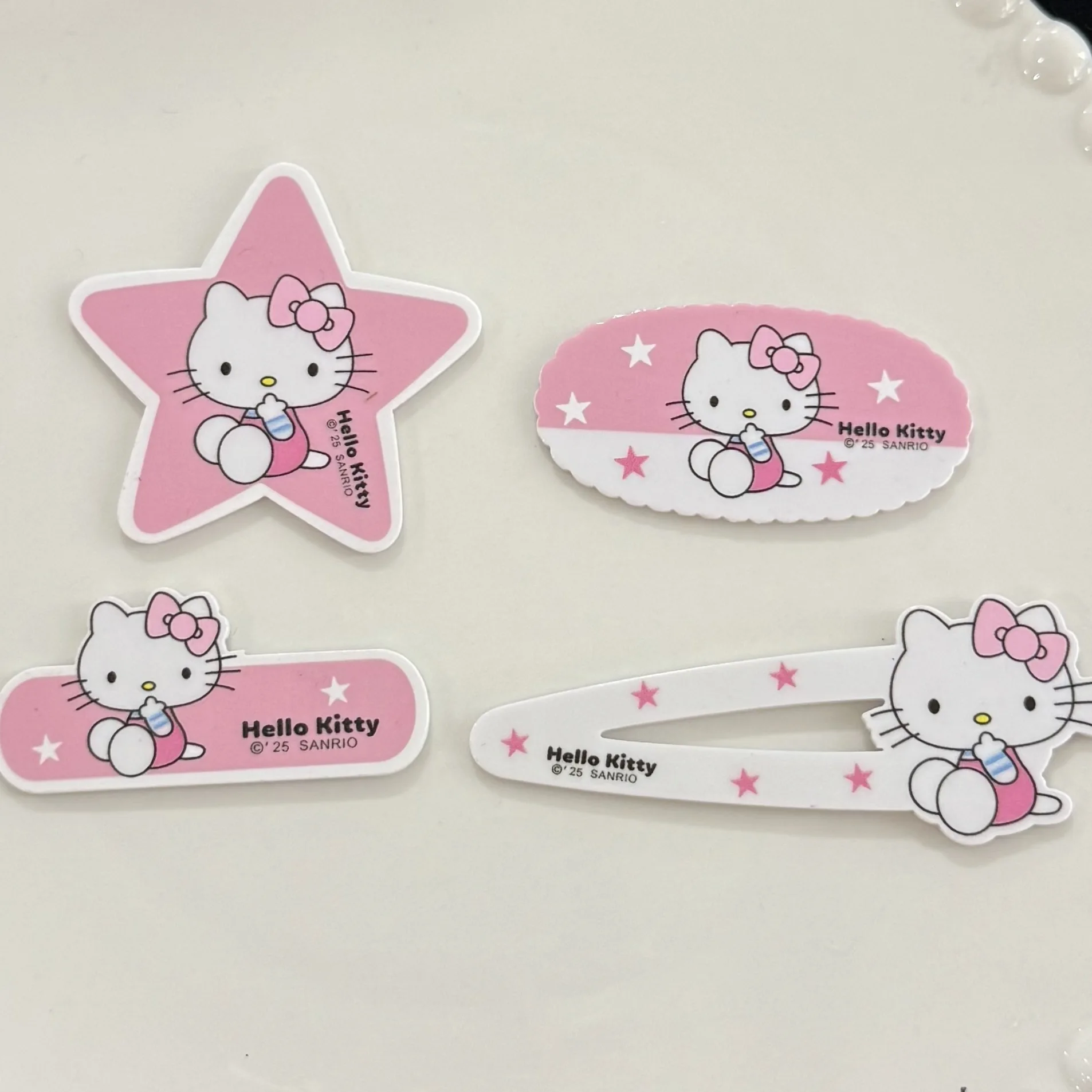 5 قطعة الحليب الجديد الأزرق الوردي نجمة خماسية KT القط الاكريليك الملحقات DIY بها بنفسك المواد اليدوية القبعات قضية الهاتف المحمول الملحقات