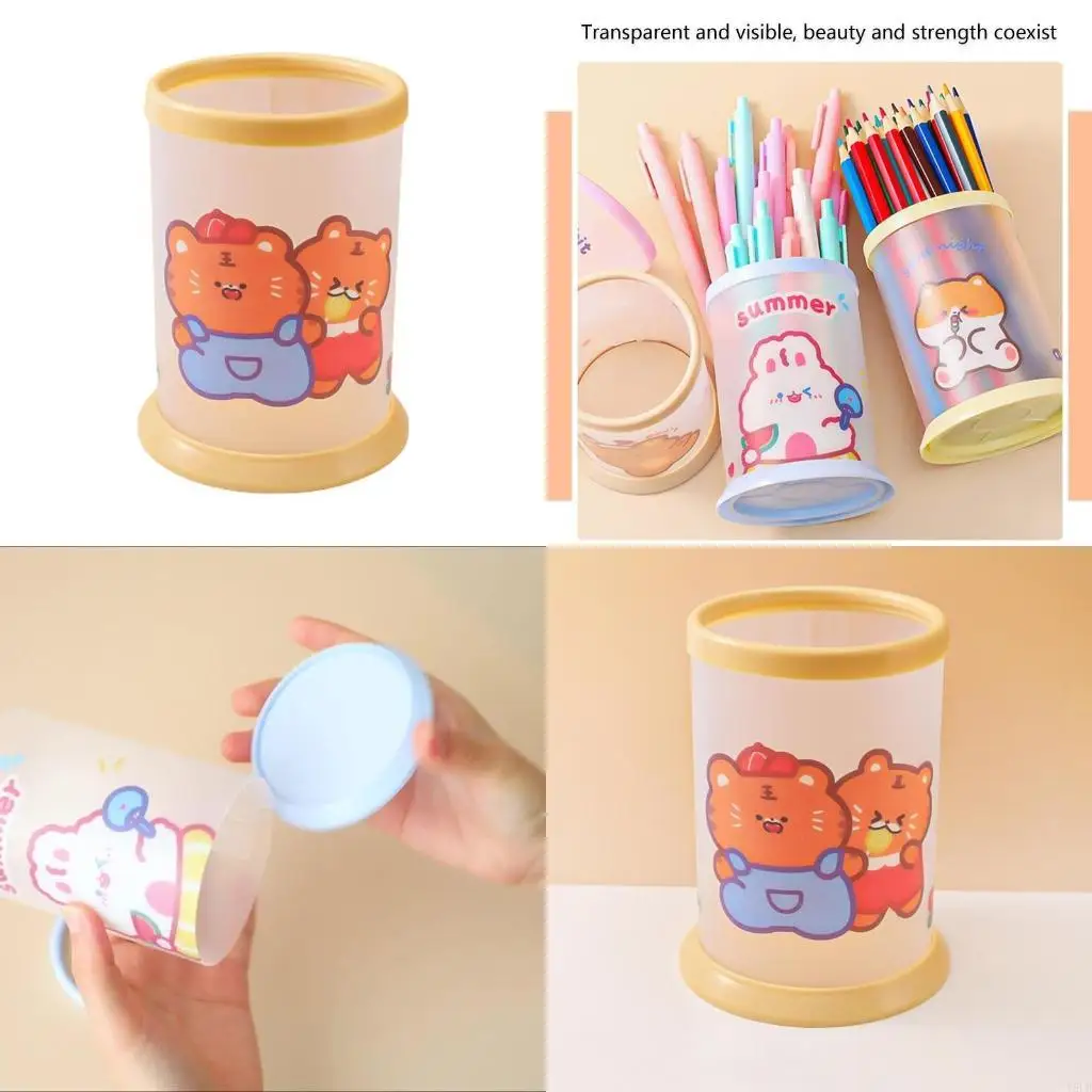 

Y5LB Pen Holder Storage Container for Desk Organizing Cosmetics Stationery