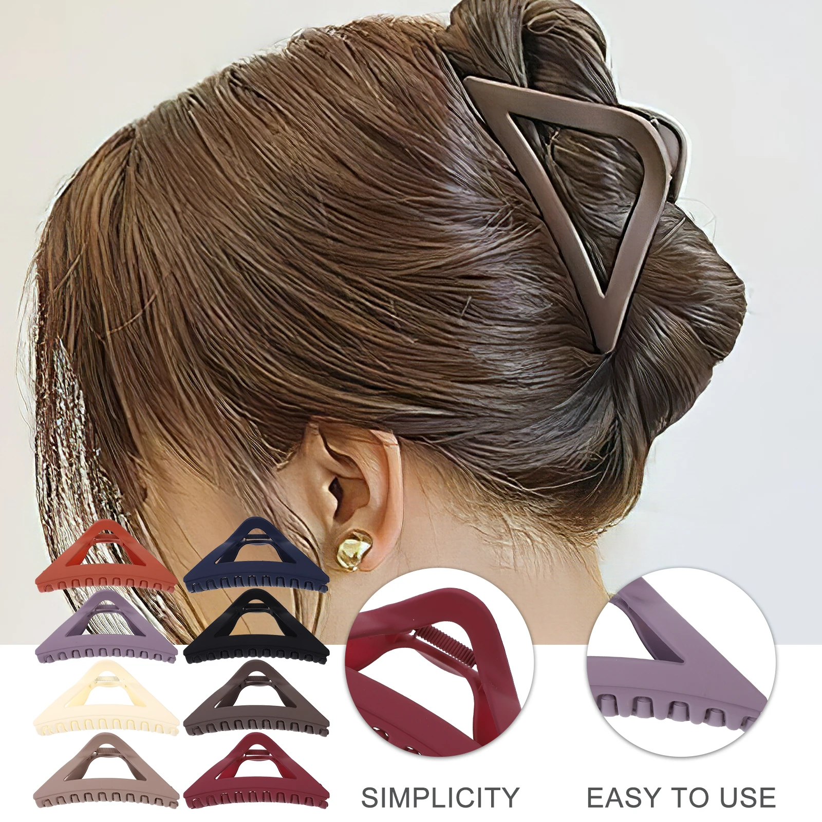 

8 шт. красочные большие заколки для волос в виде акулы уникальные декоративные аксессуары для волос для женщин в винтажном стиле