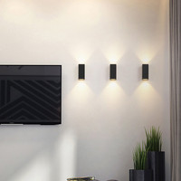 5W 10W IP65 Waterproof indoor outdoor Led wall lights up down Led Wall Lamp Surface Mounted Cube Garden Porch Light