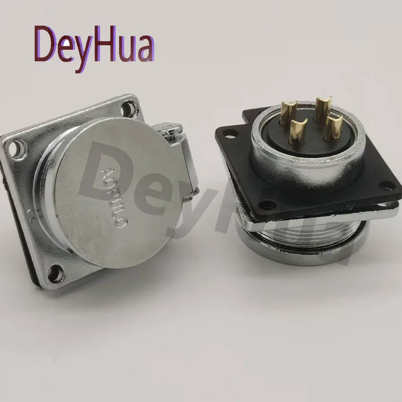 AK20K2 3 4 5 7 9 12 Z AOPULO Connectors  AK20K2 3 4 6 7 9 12Pin Oval automatic cover socket IP55,Type 20