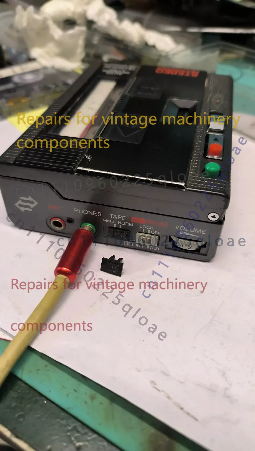 1pcs Switch Button & Knob Cap Replacement For Toshiba KT-RS1 Walky Cassette Walkman Control Button Repair Spare Parts