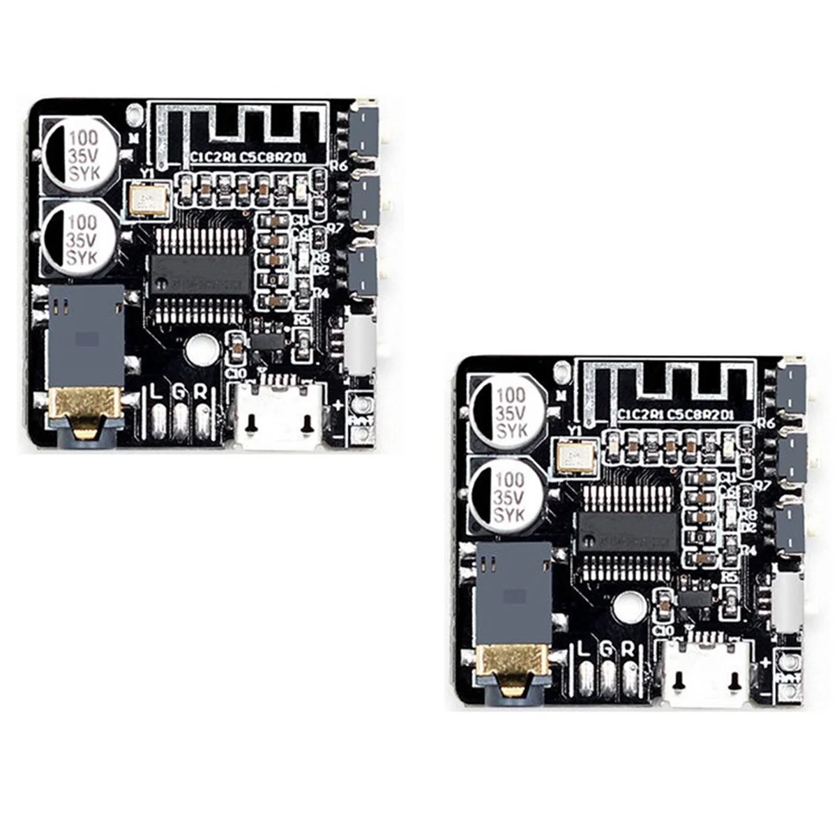 2Pcs High Quality VHM-314 V.20 MP3 Bluetooth Audio Receiving and Decoding Board 5.0 Lossless Car Audio Amplifier Module