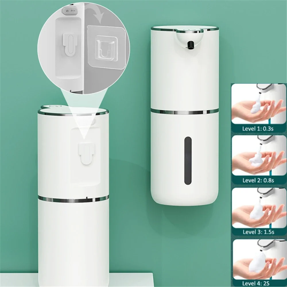 

Bathroom Induction Sensor Foam Dispenser Wall Mounted Automatic Soap Dispenser Smart Hand Washing Machine Liquid Rechargeable