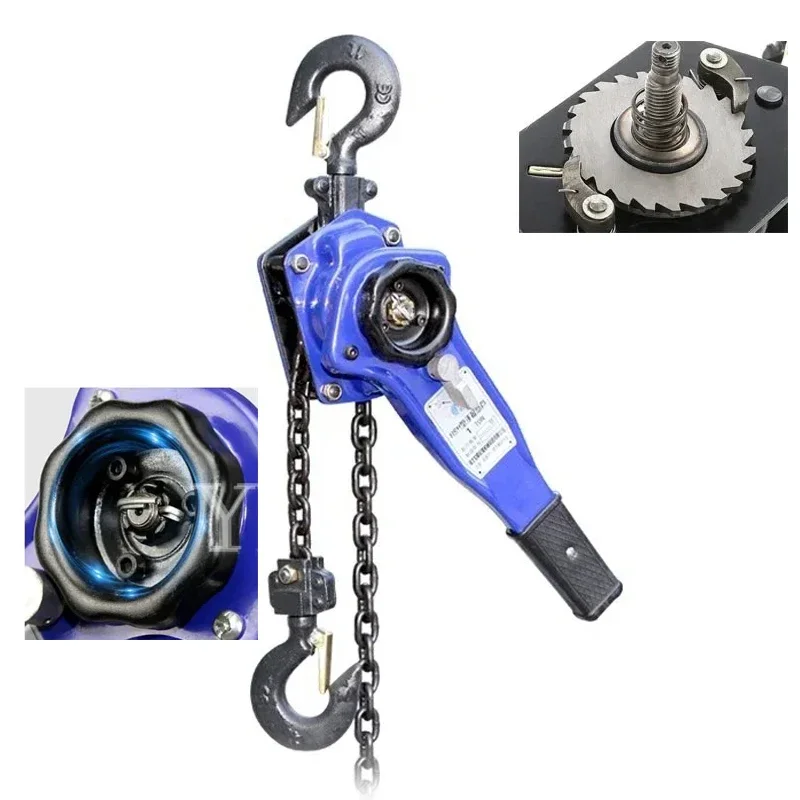 

Manual Manganese Steel Hook Wire Manual Traction Hoisting Tool Lever Small Hand Chain Manual Traction Hoist 3M 0.75t/1t/1.5t/2t