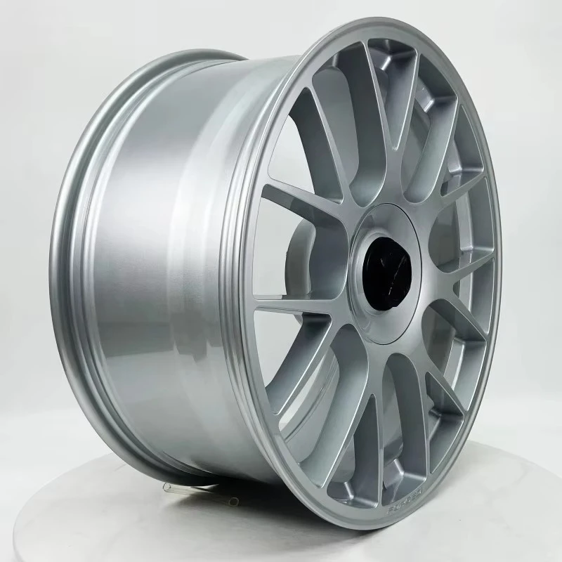 Factory Customize Forged Aluminium Alloy Passenger Wheel Hubs Rims OEM ODM Various Sizes with Silver Brushed Finish