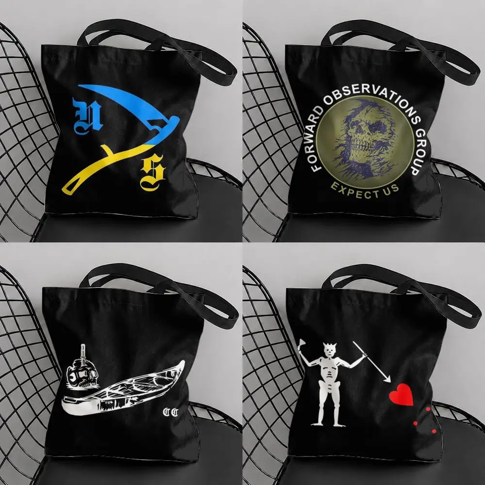 Forward O-Observations Group Storage Bags Canvas Tote Bag Double-Sided Print Lightweight Shoulder Travel Beach Bag Gift Eco