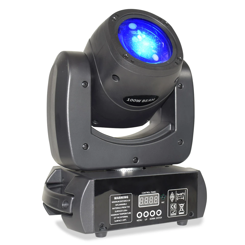 Luce a testa mobile professionale a LED RGB da 120 W 7 colori Gobo Shake Auto/Modalità audio DMX512