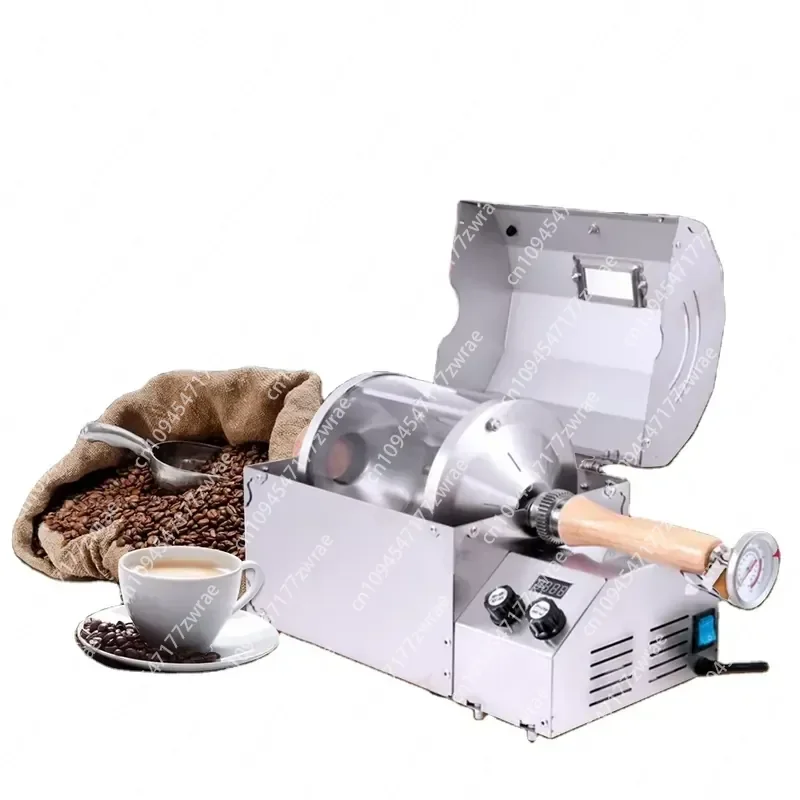 New Household Gas & Electric Heating Small Coffee Roasting Machine with Motor00-400g Capacity