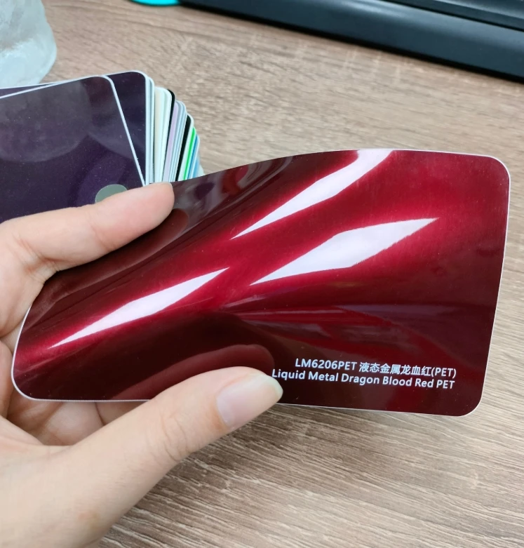 

18M PET red vinyl wrap pet vinyl wrap gloss Liquid vinyl PET liner for car wrap quality Warranty 5years uality Warranty