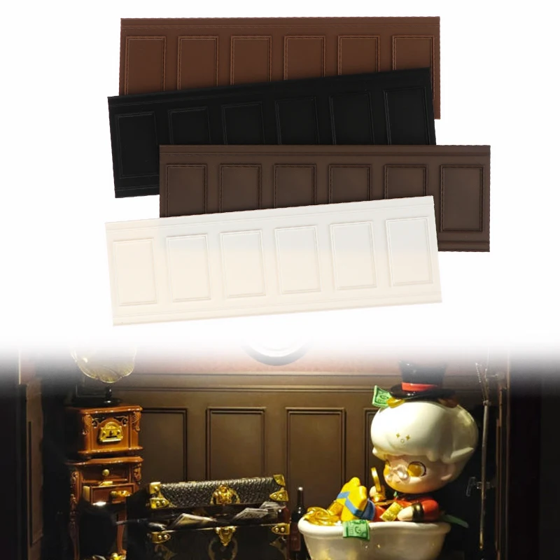 Jupe murale carrée pour maison de poupée 1/12, panneau mural pour Micro fenêtre de paysage, jeu de rôle, accessoires pour maison de poupée, 1 pièce